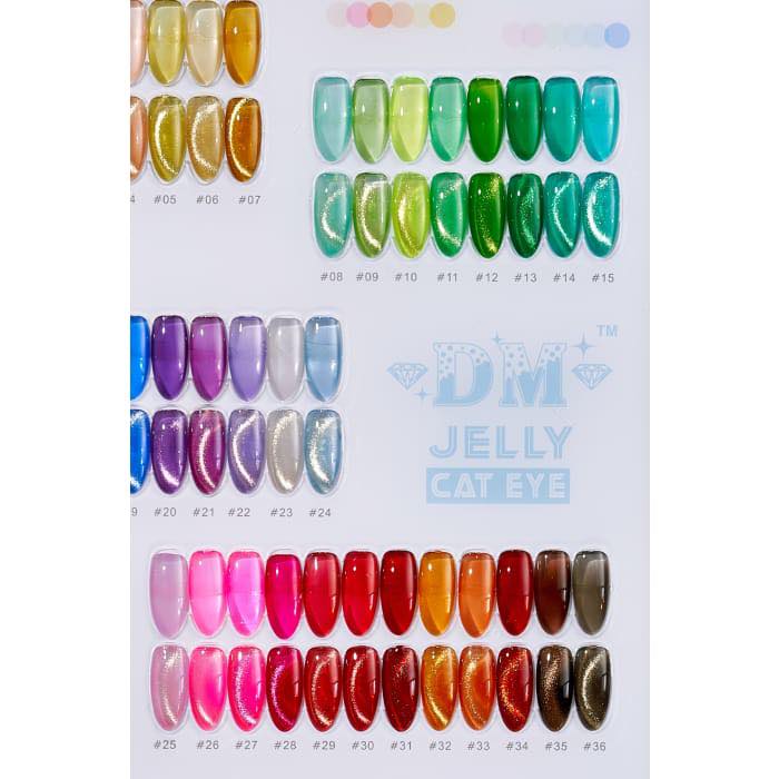 DM JELLY GEL CAT EYE 36 colors Gel polish