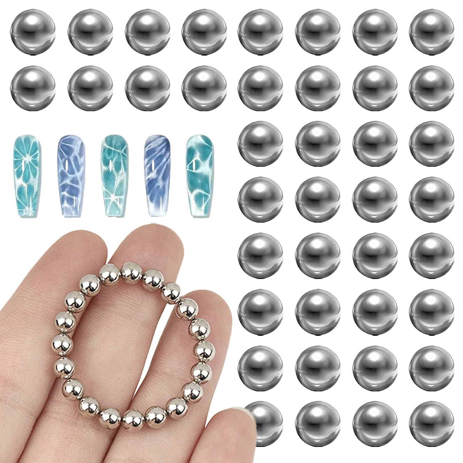 Cat Eye Nail Magnet Set – 40 Pieces Magnetic Nail Art Tools