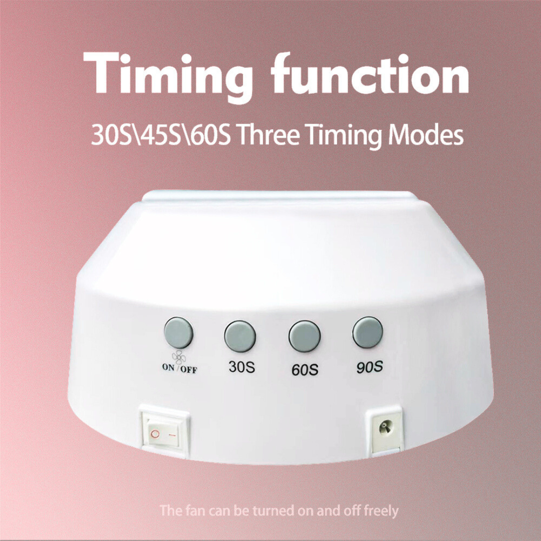 UV LED Nail Lamp, 72W Cordless Nails Lamp with Fan Professional LED Nail Light for Gel Nails Nail Dryer with 45 Beads