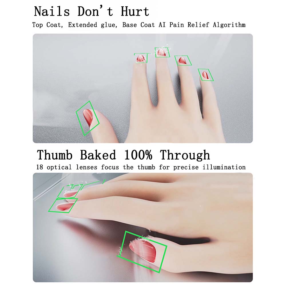 O NAIL AI UV Lamp – Smart LED Nail Lamp with AI Precision & Battery Compatibility