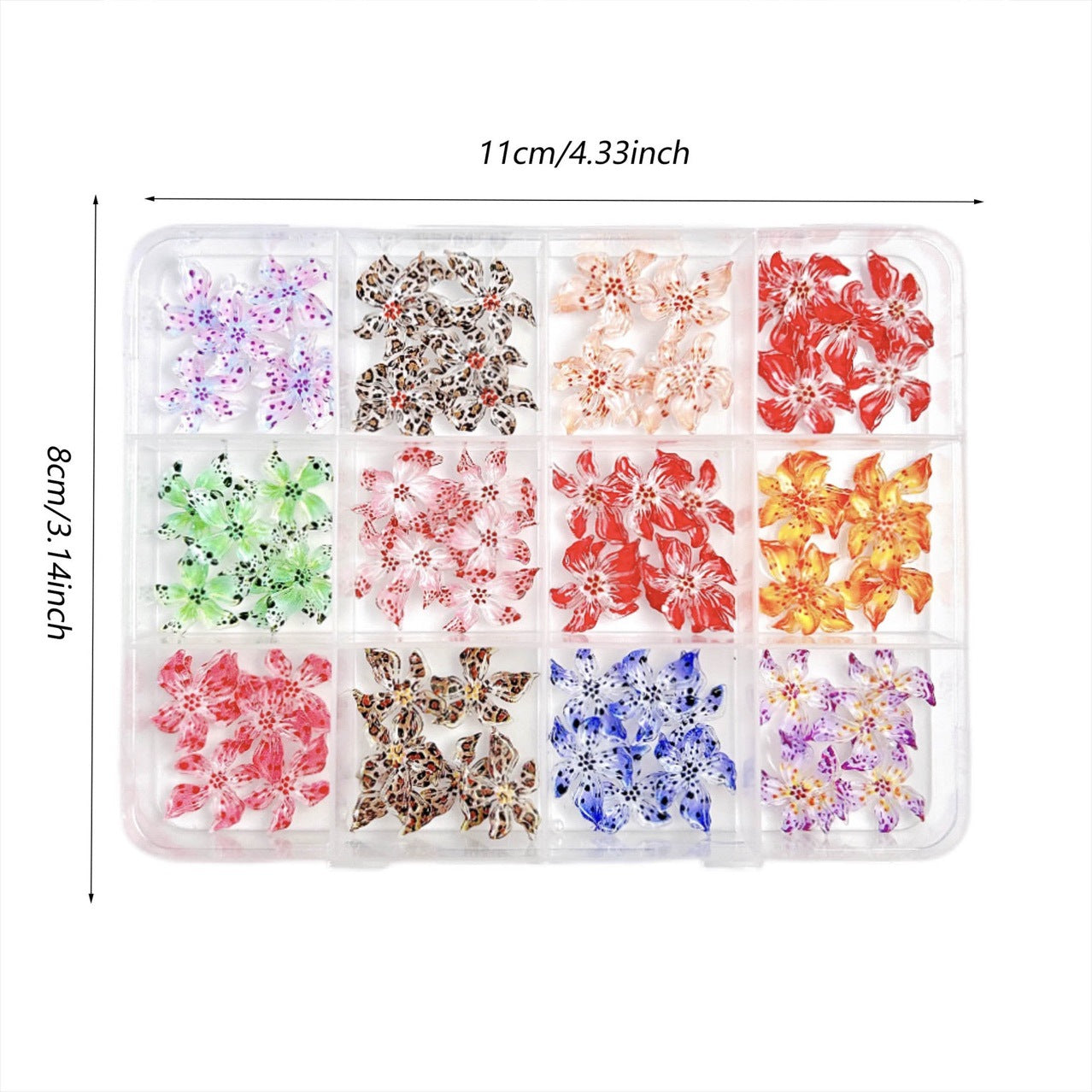 Soft 3D flower nail art decorations charms