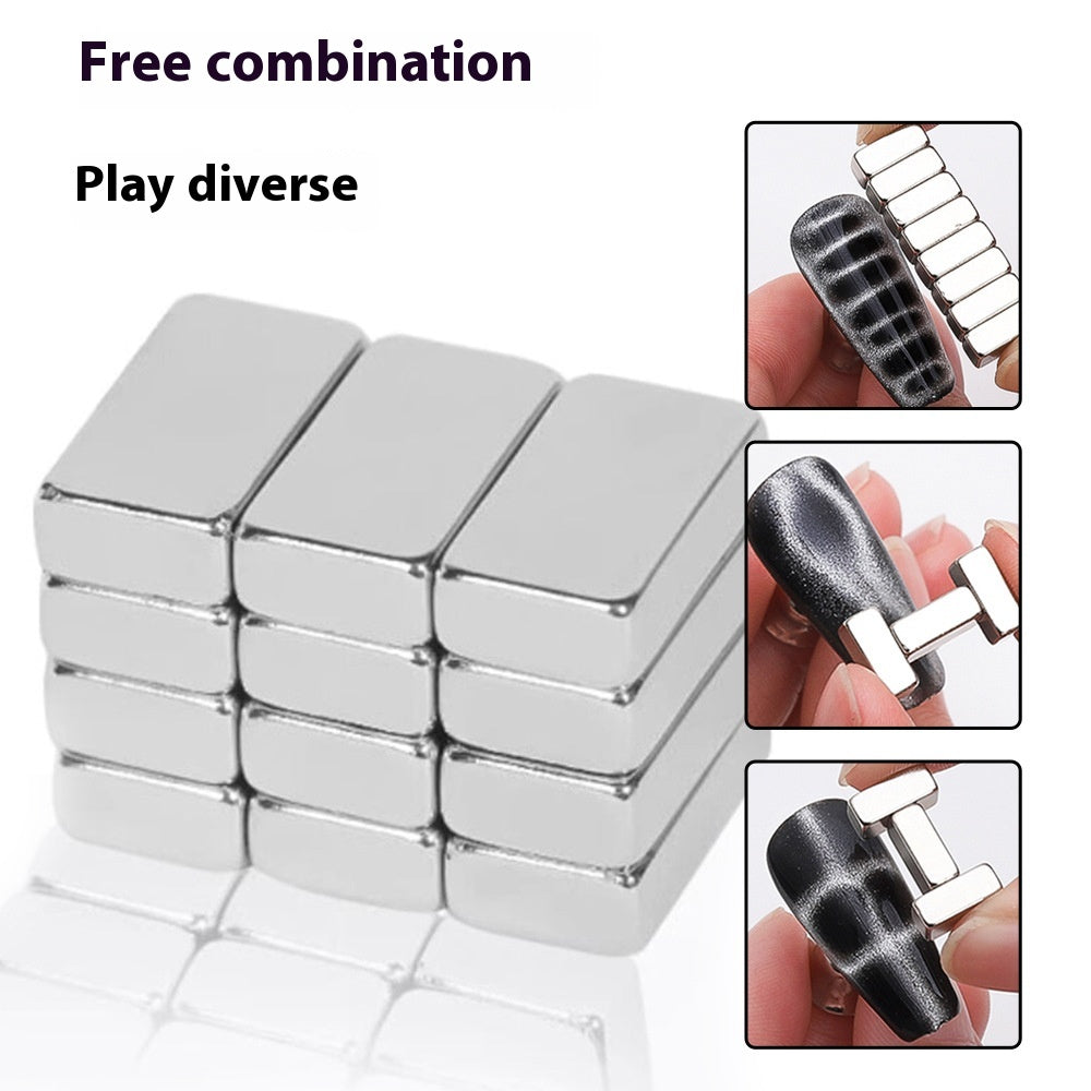 12pcs Cat Eye Magnet Set – Strong, Durable, Professional Nail Art Tool Strong Crocodile Design