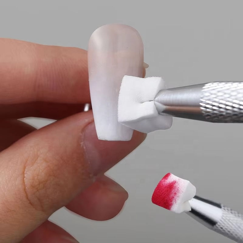 200Pcs Nail Art Sponges – Soft Gradient Gel Polish Blending Applicators