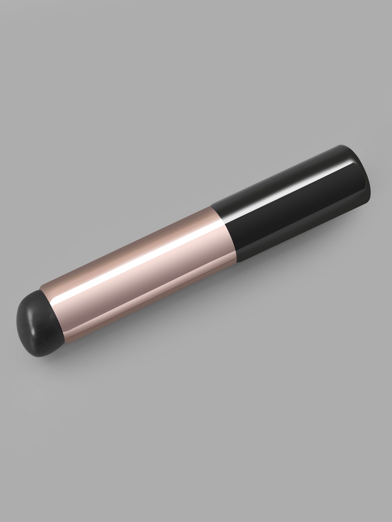 Lipstick-Shaped Silicone Brush for Apply Chrome Nails and Ombre Blending