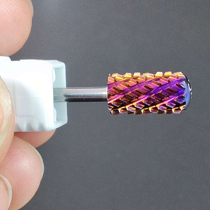 Carbide Nail Drill Bit 5 in 1 Purple colors, Safety Set  8 PCS