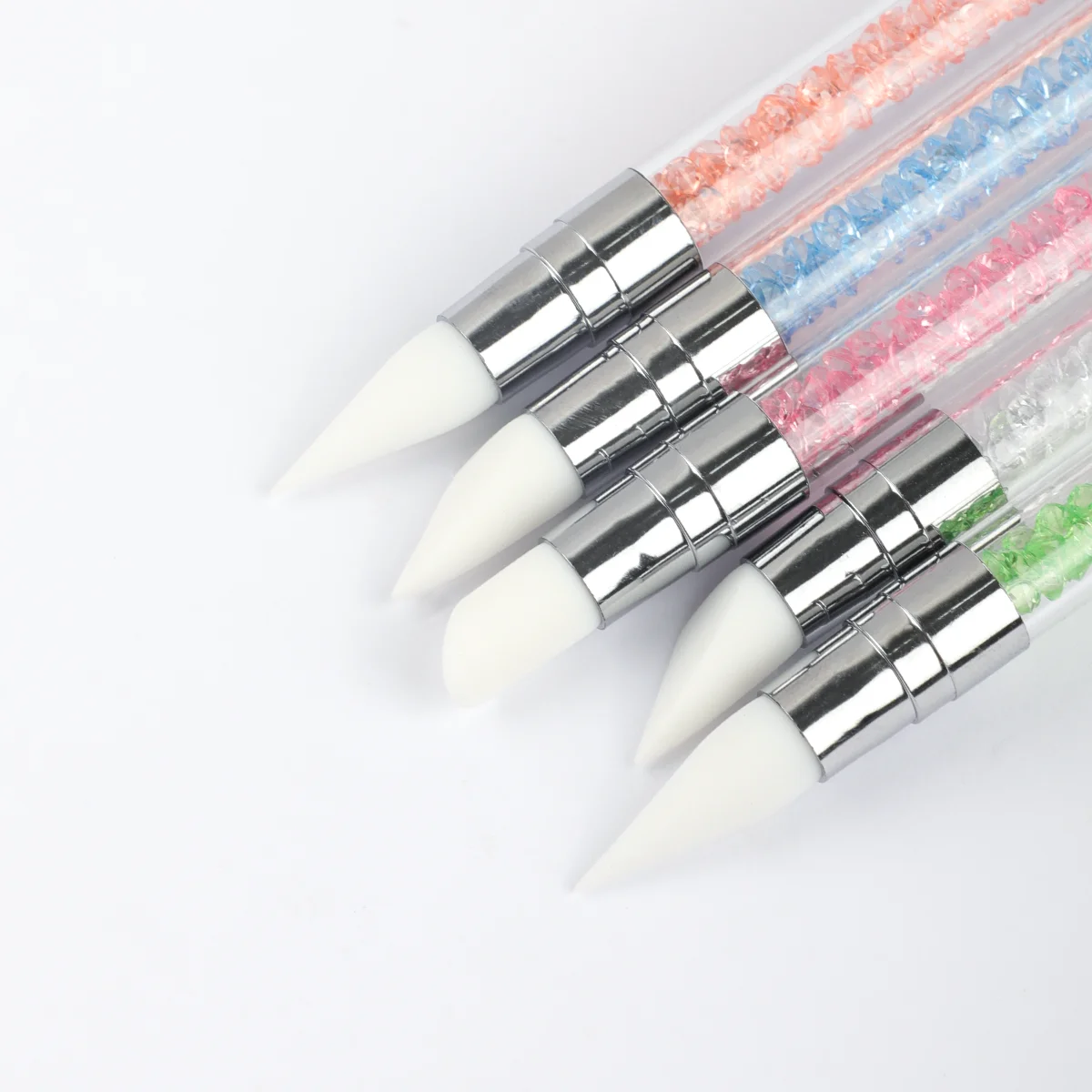 Nail Brush Silicone Nail Art Sculpture Pen Set 5pcs