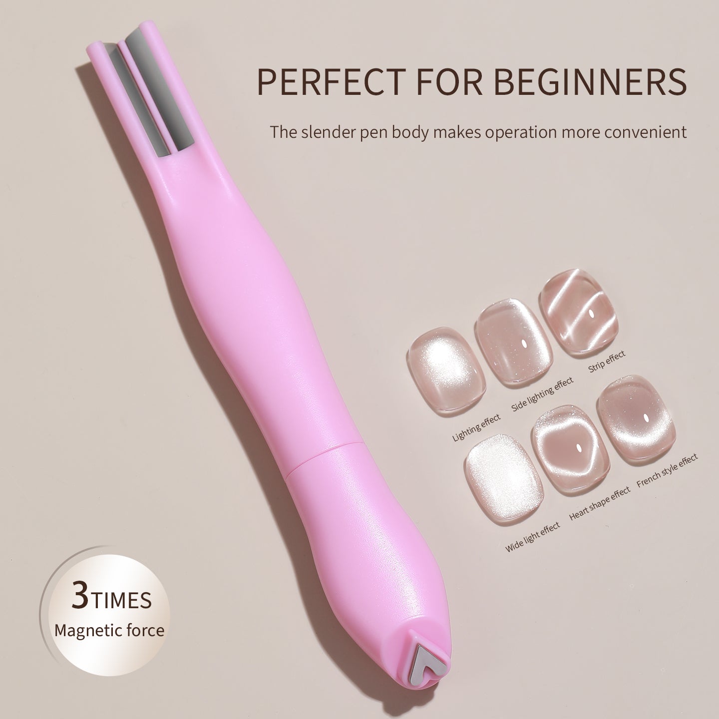 3 in 1 Cat Eye Gel Heart Magnet