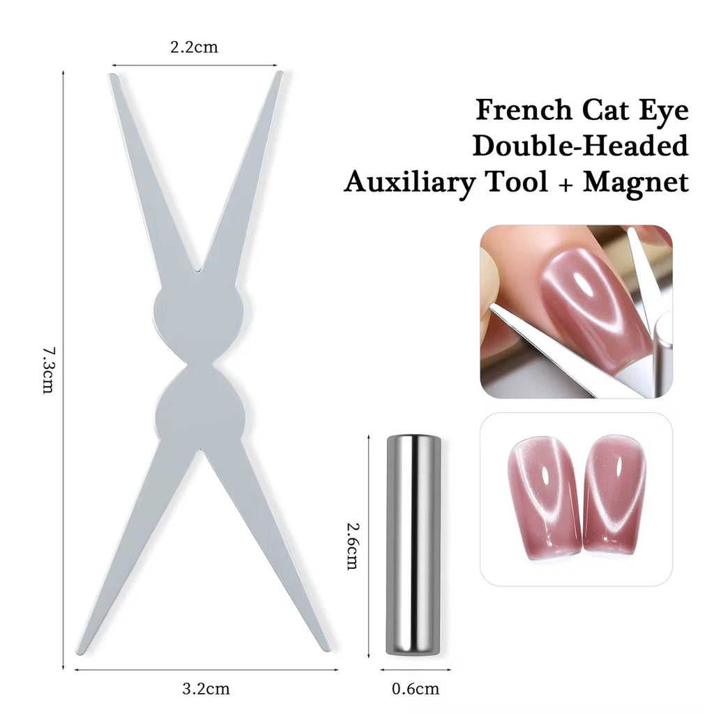 French Shape Strong Magnet Cat Eye Tool – Professional Nail Art Magnet