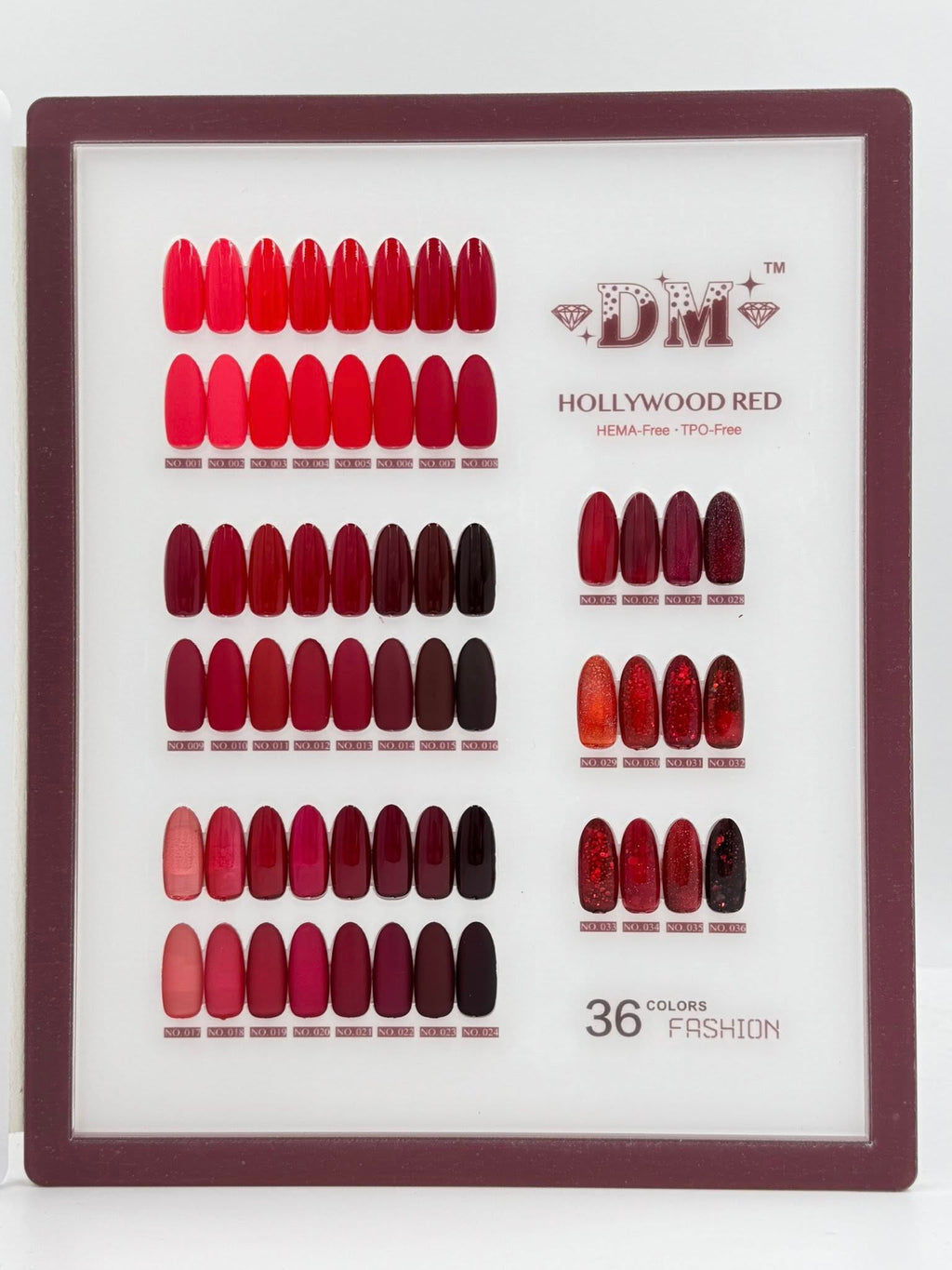 DM Hollywood Red Gel Polish Collection – 36 Stunning Shades