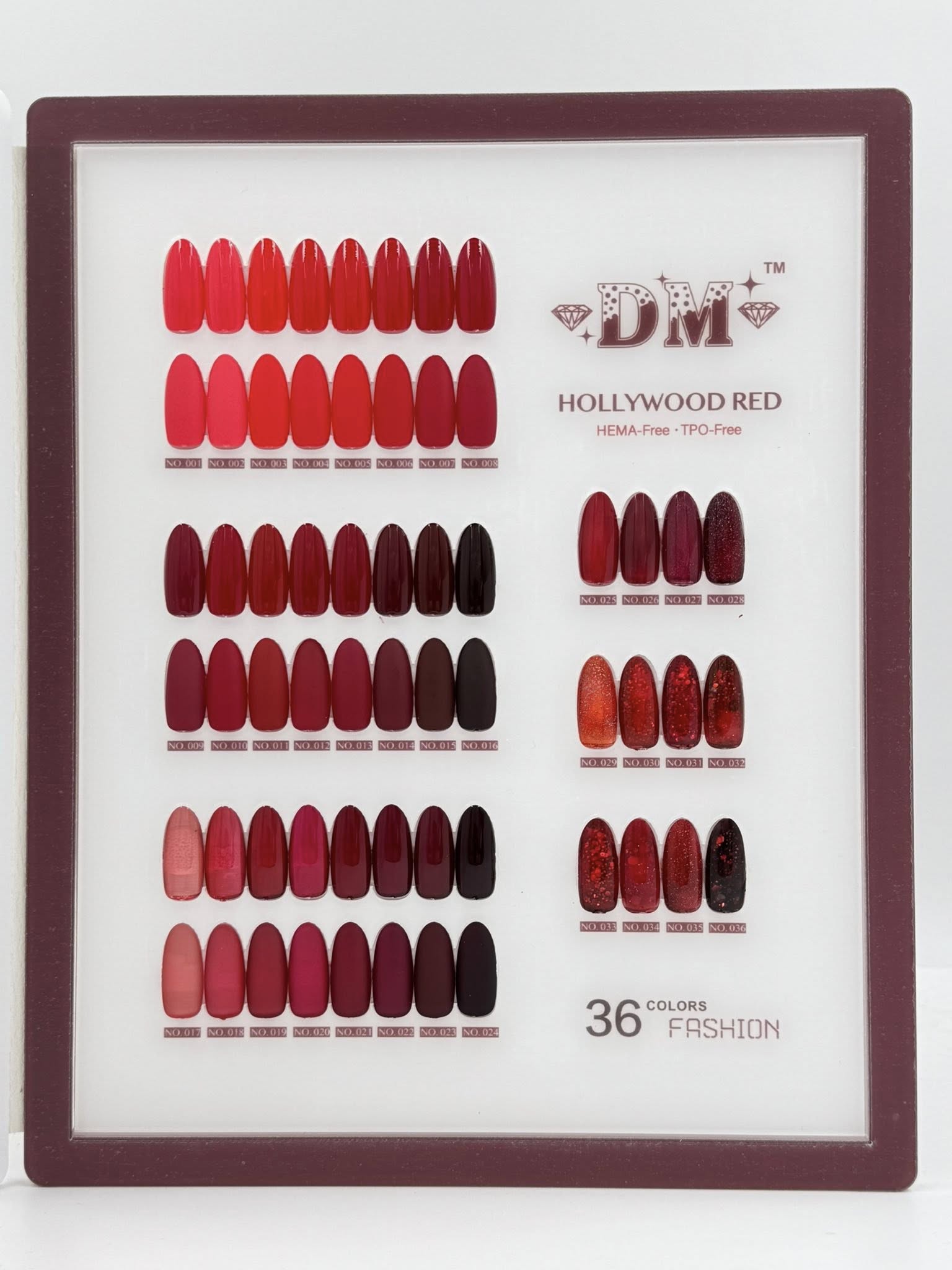 DM Hollywood Red Gel Polish Collection – 36 Stunning Shades