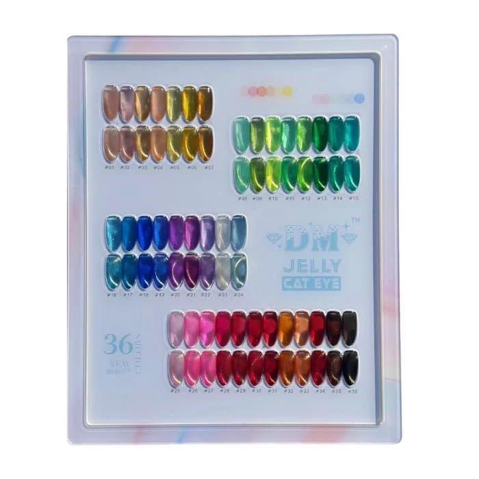 DM JELLY GEL CAT EYE 36 colors Gel polish