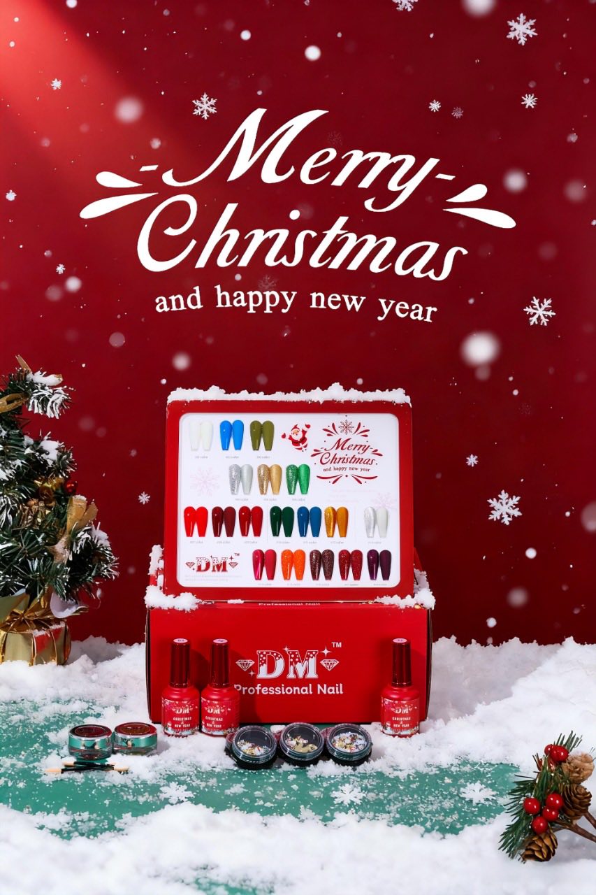 DM MERRY CHRISTMAS GEL POLISH 24 COLORS