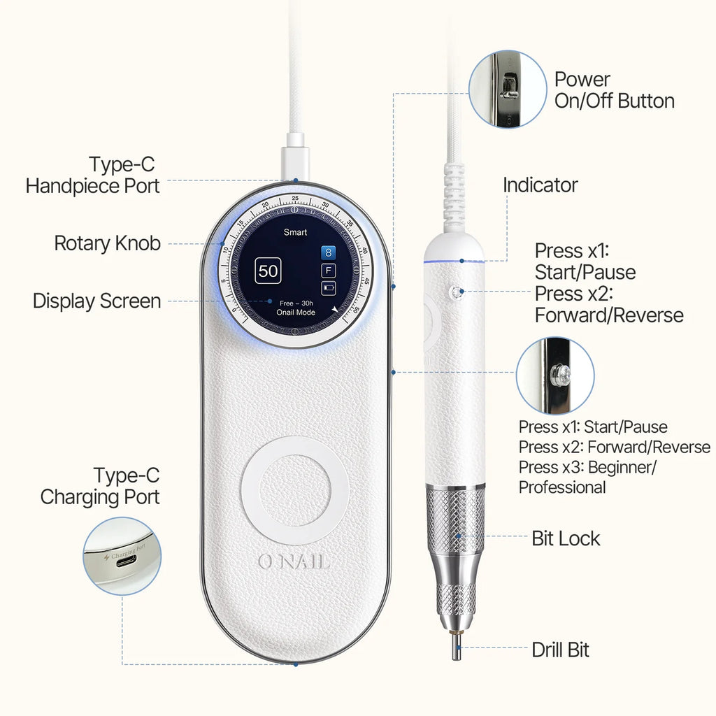 O NAIL AI Pro Max Nail Drill 2026