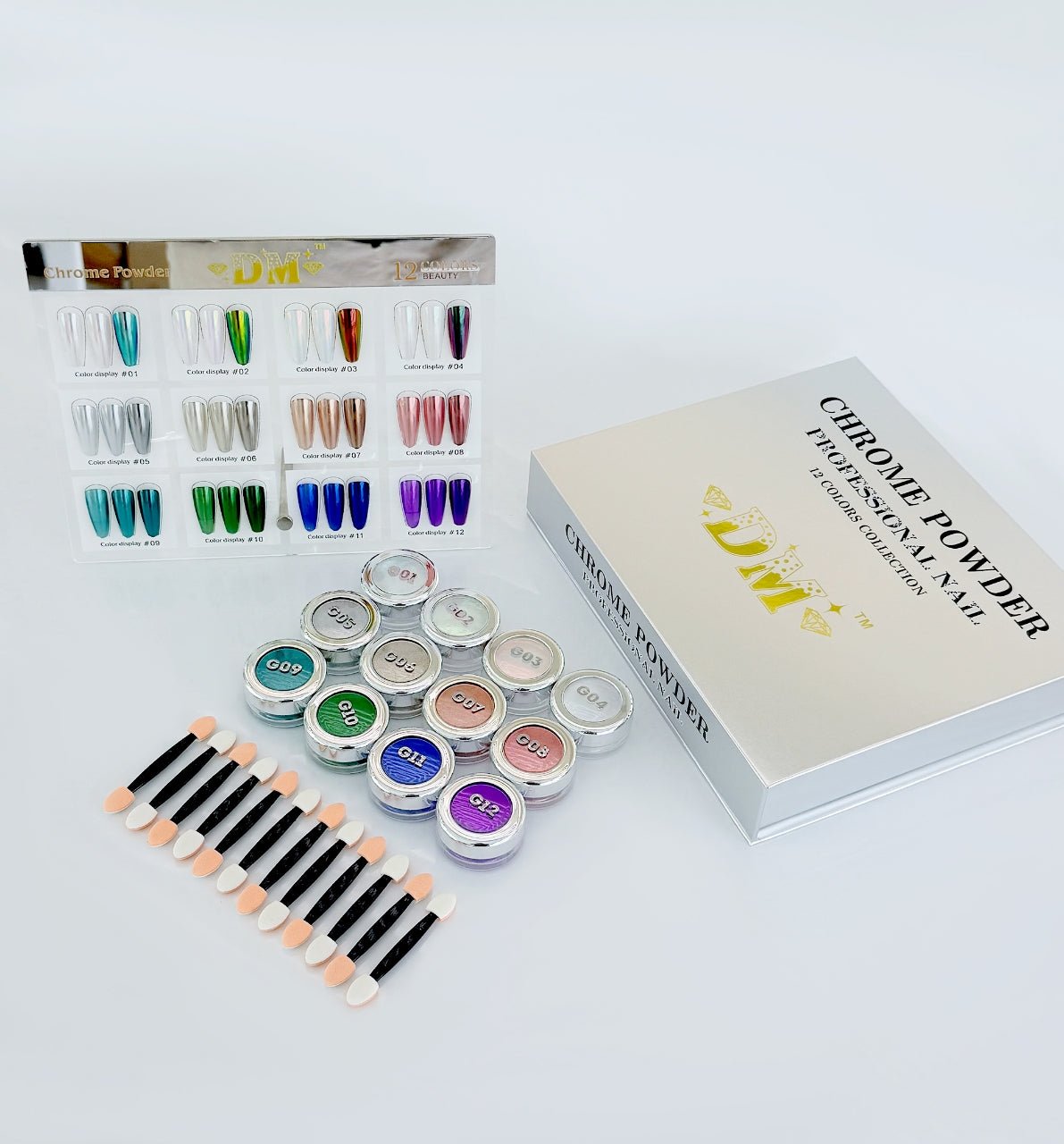 DM CHROME Set 12pcs CHRISTMAS