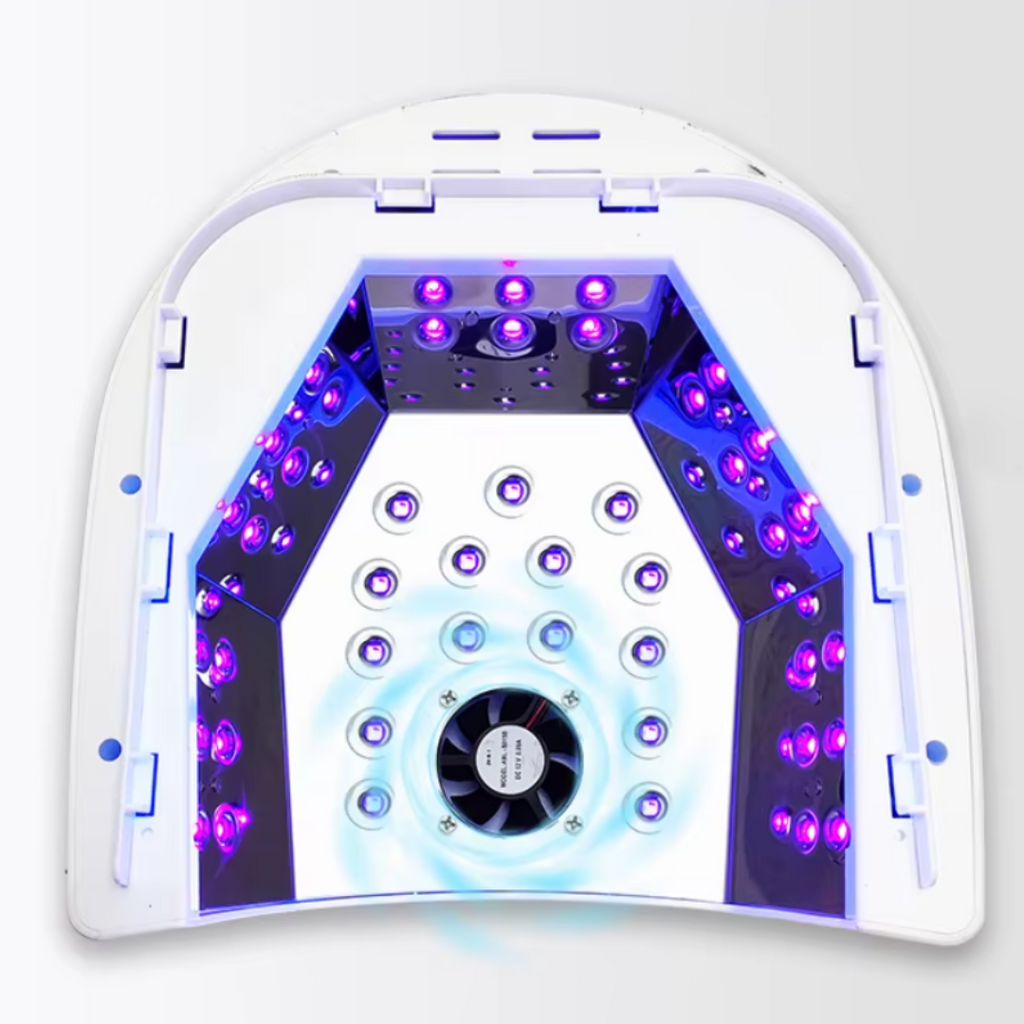 UV LED Nail Lamp, 72W Cordless Nails Lamp with Fan Professional LED Nail Light for Gel Nails Nail Dryer with 45 Beads