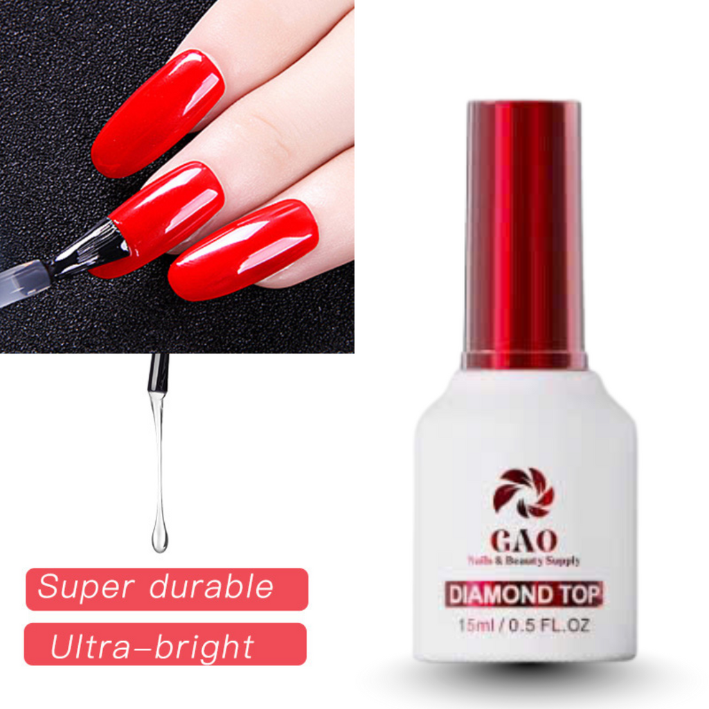 Diamond Topcoat Gel Polish 15ml