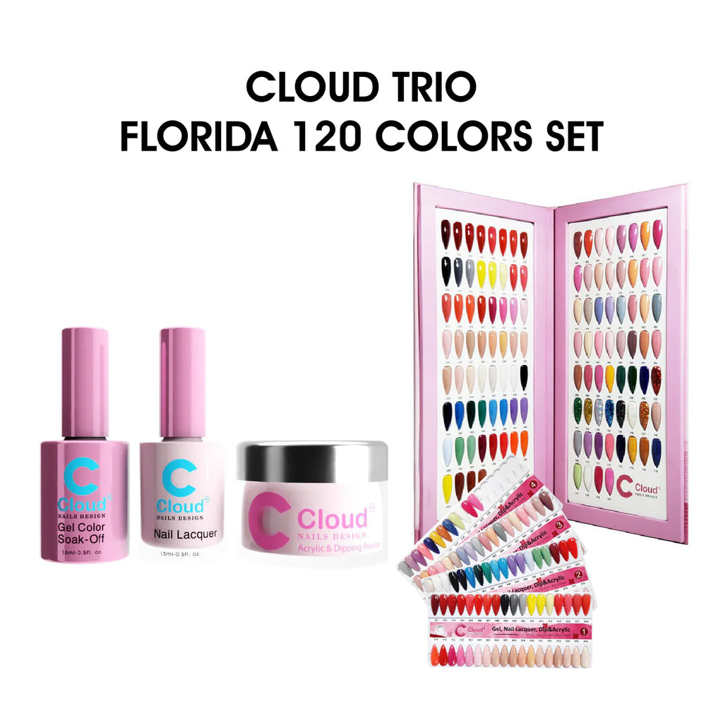 Cloud Nail Design Matching Color - Florida Collection - Full Set 120 Colors