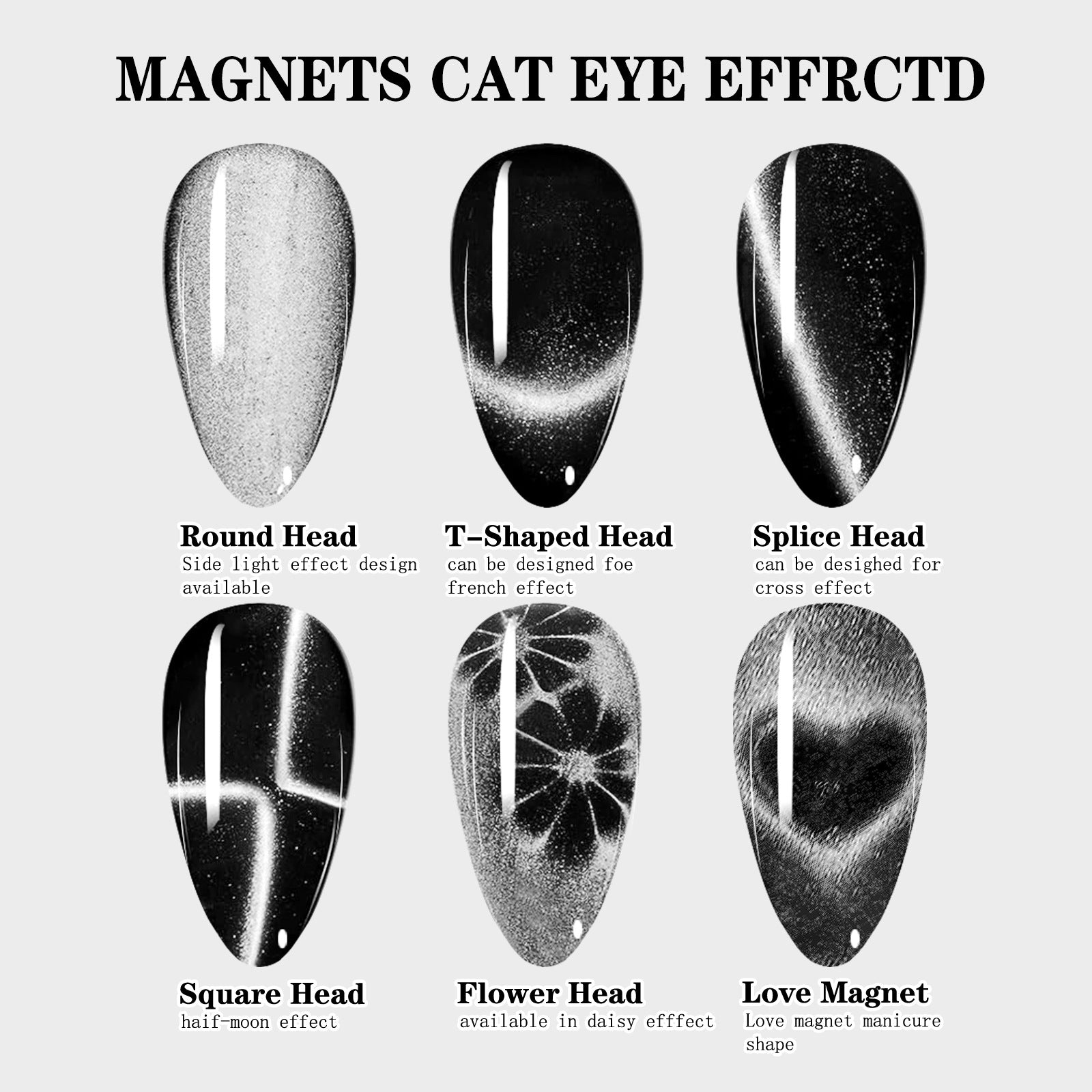 6 in 1 Cat Eye Nail Magnet Stick – Multifunctional Magnetic Tool for Gel Polish