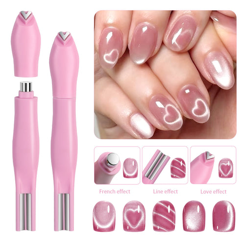 3 in 1 Cat Eye Gel Heart Magnet