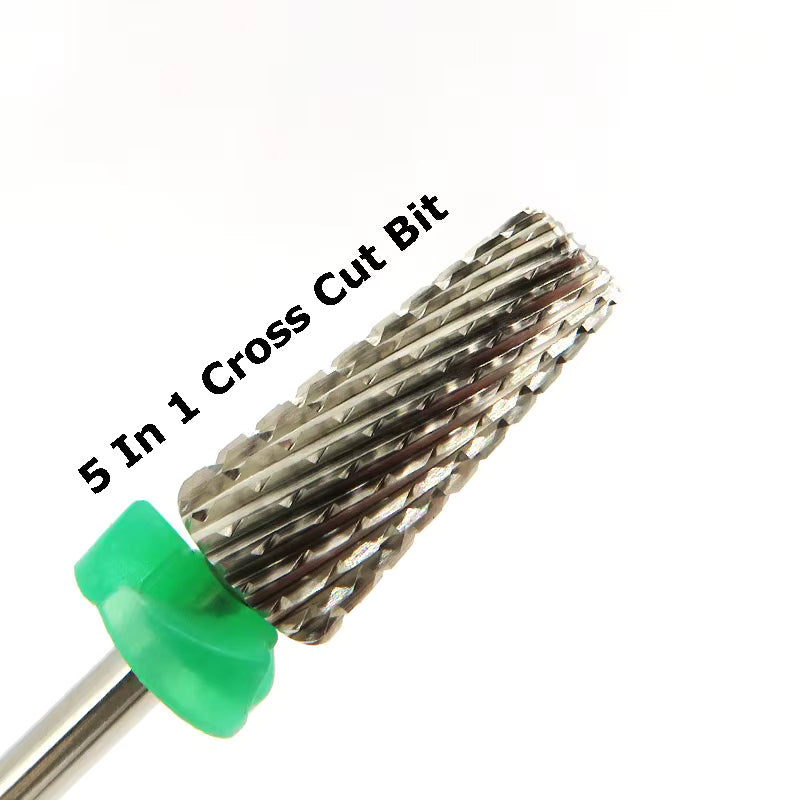 5-in-1 Purple Safety Carbide Nail Drill Bit – Fine