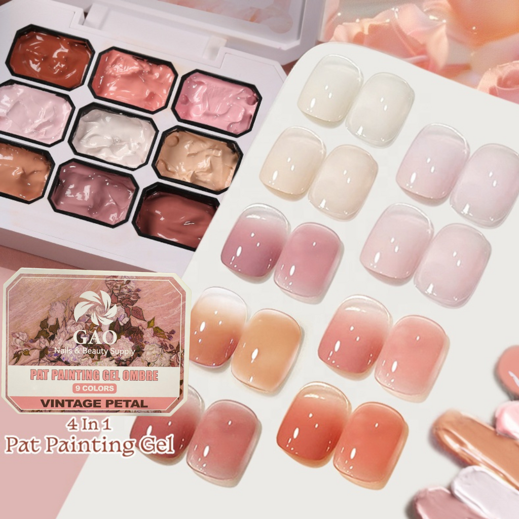 Pat Painting Gel for Nail Art - VINTAGE PETAL