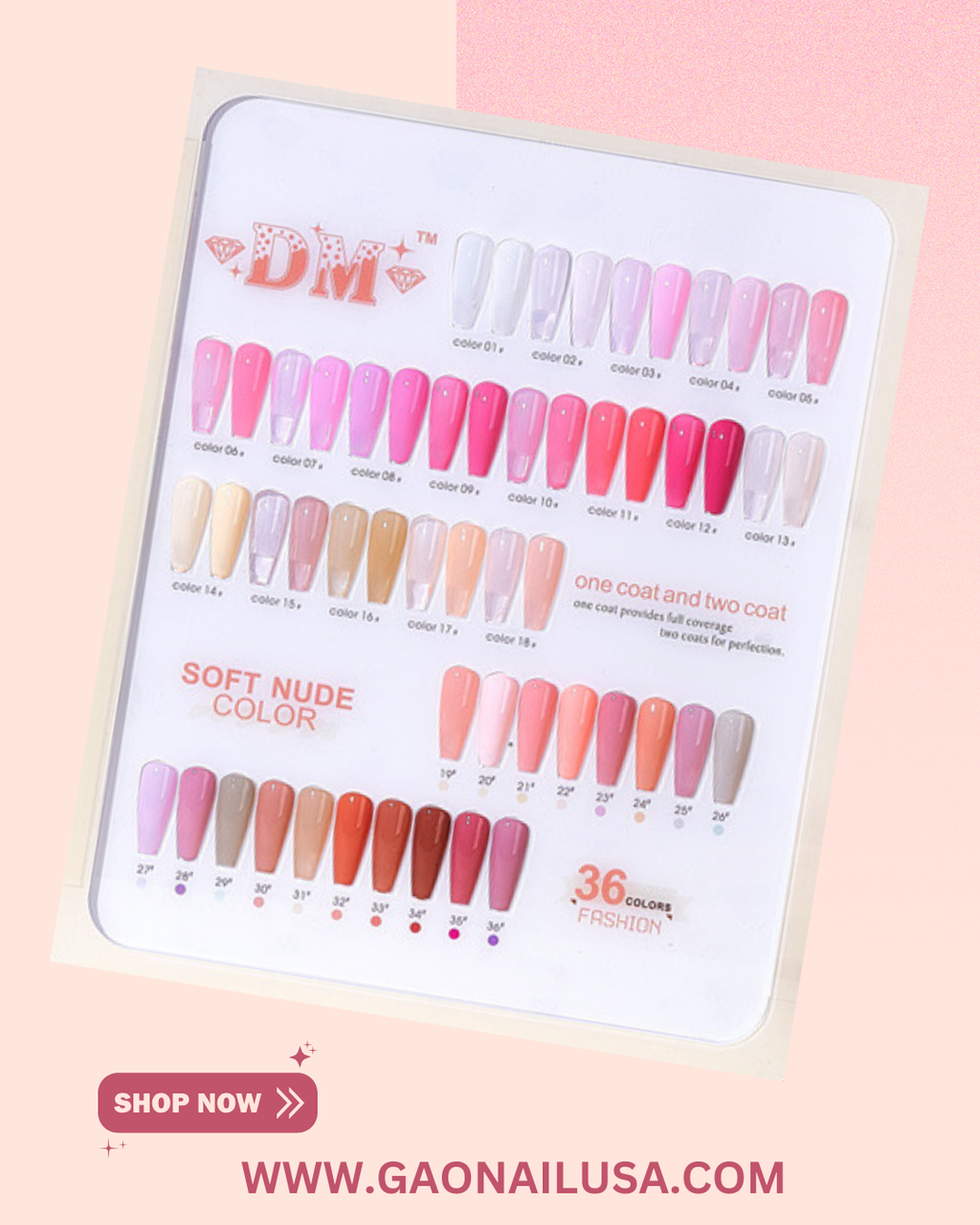 DM SOFT NUDE COLLECTION -36 Colors Gel Polish