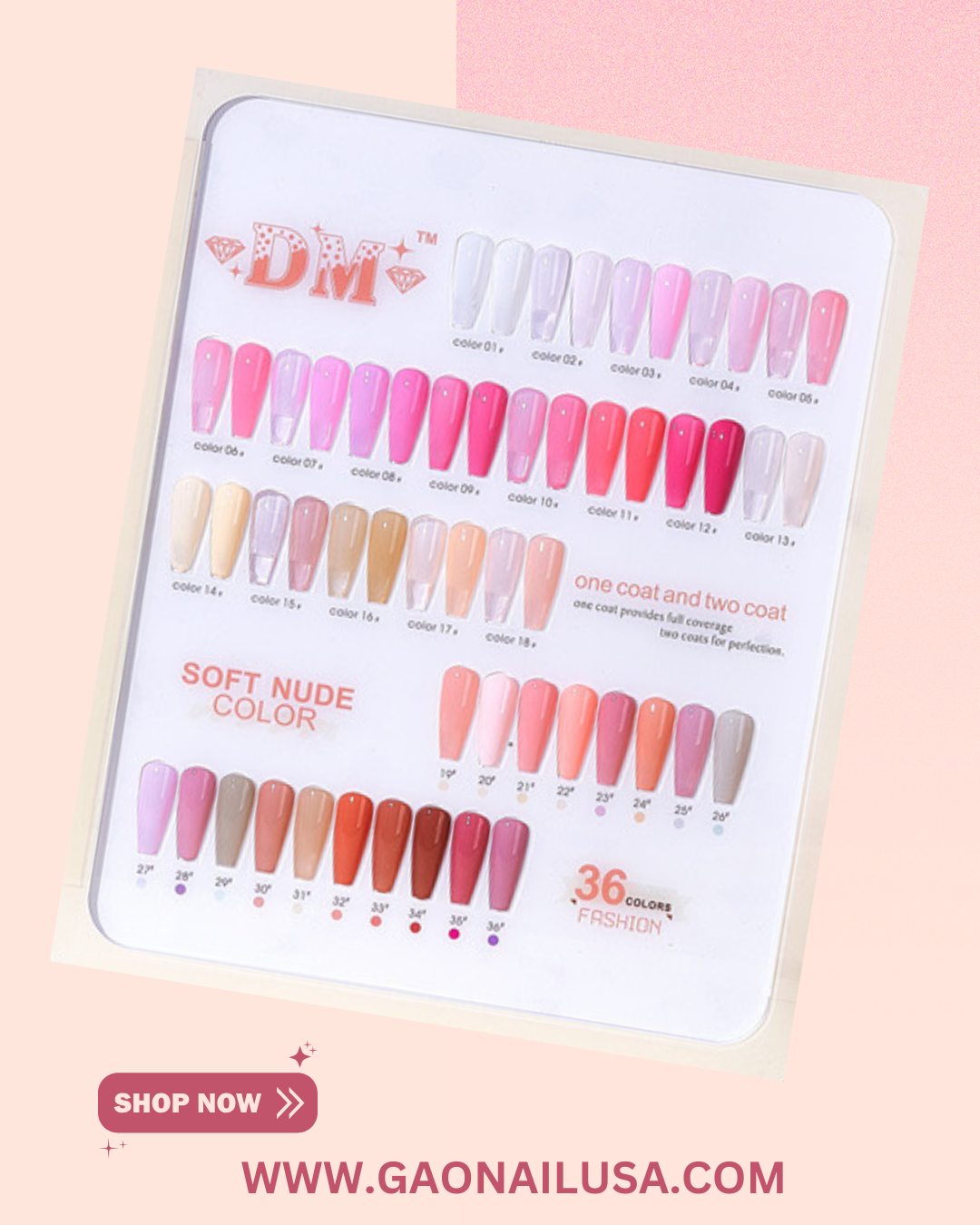DM SOFT NUDE COLLECTION -36 Colors Gel Polish