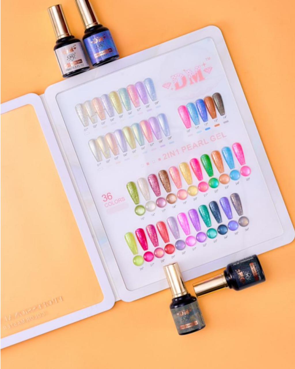 DM Gel Polish Gel Pearl 2-in-1 – 36 Elegant Pearl Shades