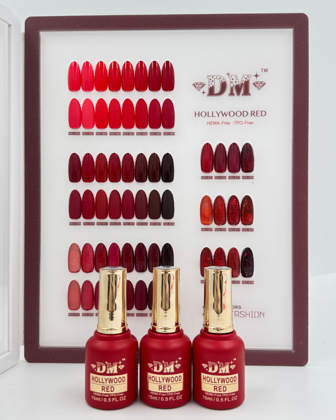 DM Hollywood Red Gel Polish Collection – 36 Stunning Shades