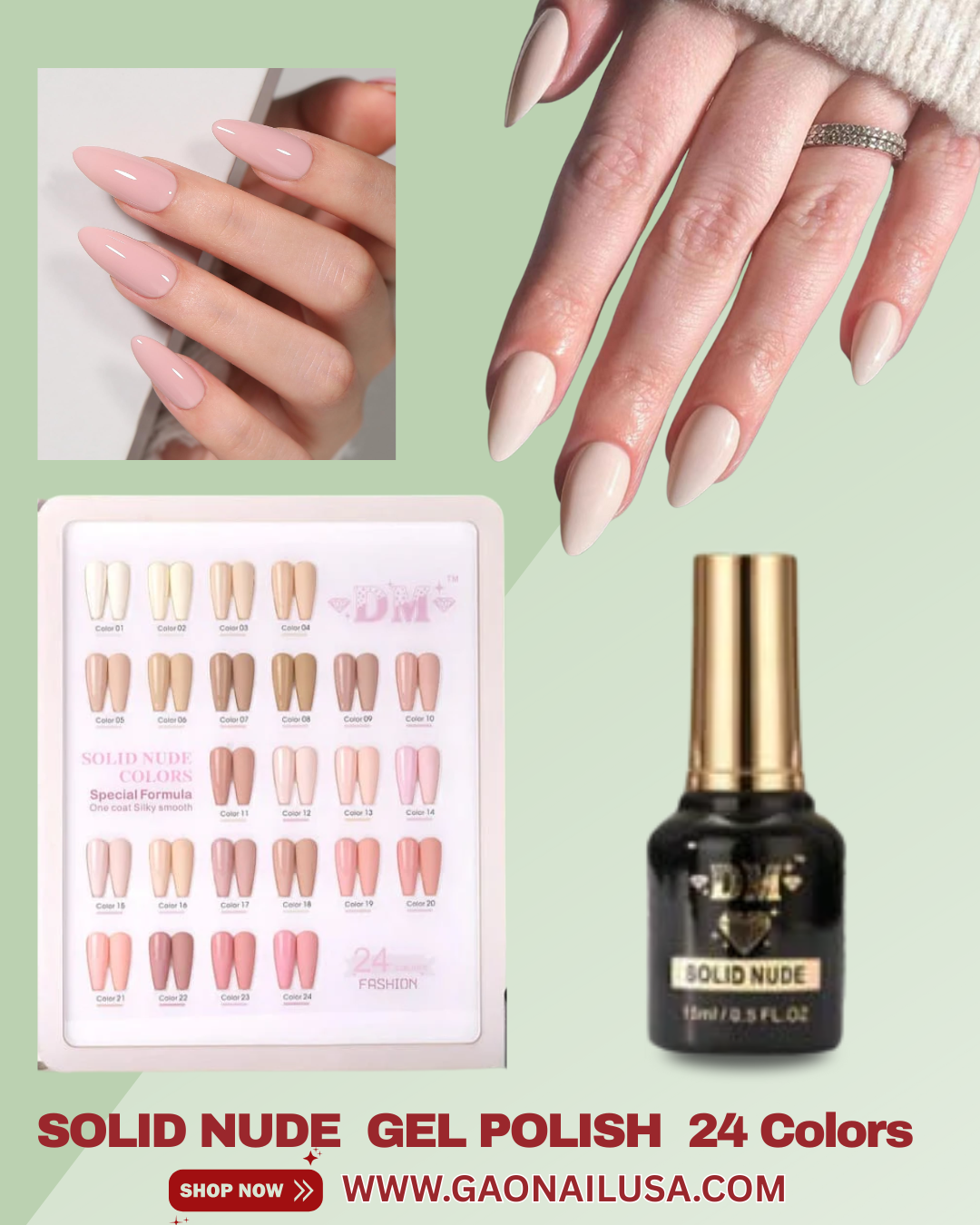 DM Solid Nude Collection – 24 Colors
