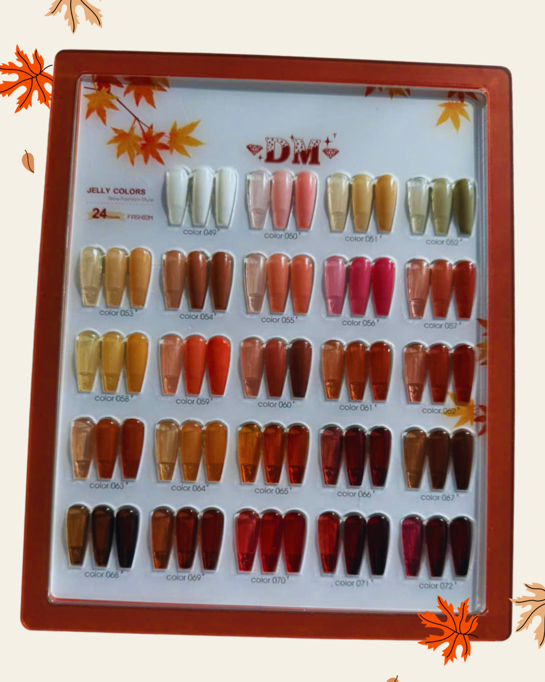 DM Jelly Gel Polish Collection 24 colors – GAO NAILS AND BEAUTY SUPPLY