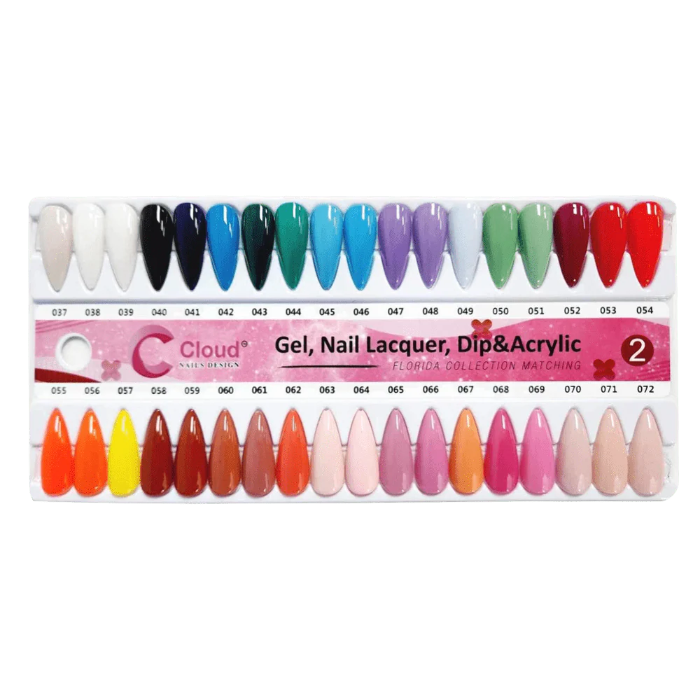 Cloud Nail Design Matching Color - Florida Collection - Full Set 120 Colors