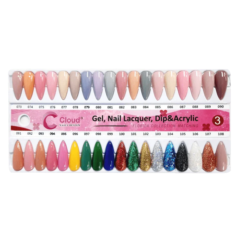 Cloud Nail Design Matching Color - Florida Collection - Full Set 120 Colors