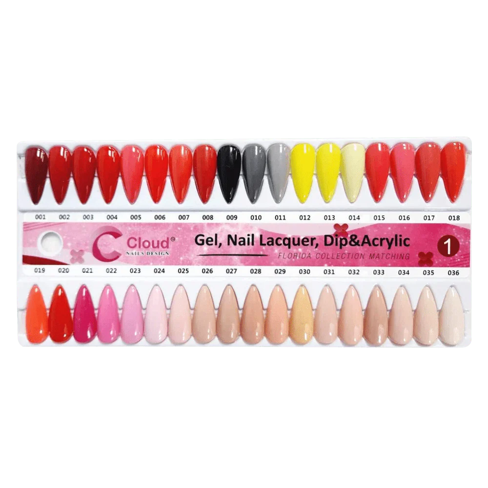 Cloud Nail Design Matching Color - Florida Collection - Full Set 120 Colors