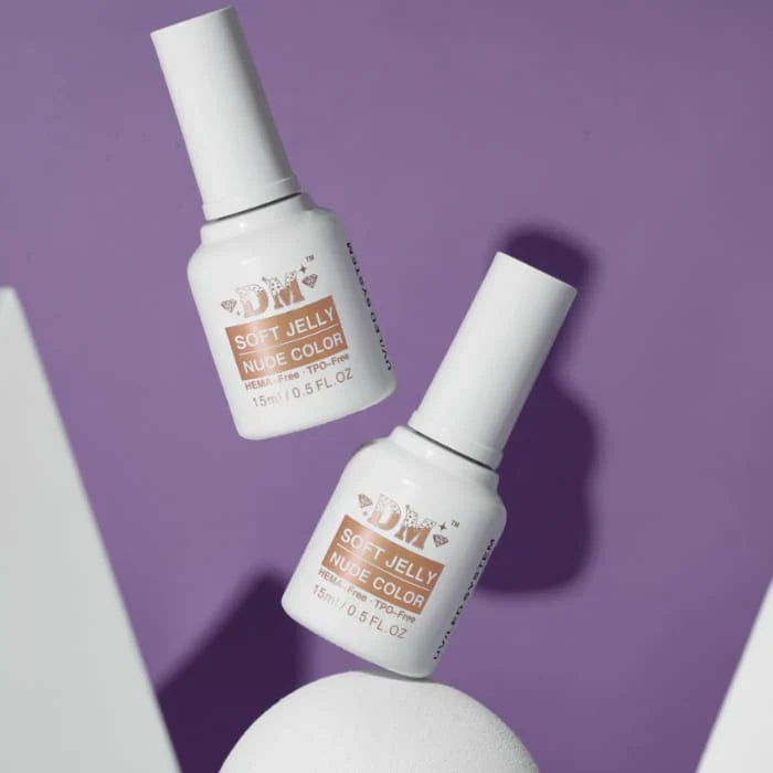 DM Soft Jelly Nude Collection – #01 to #24 (HEMA &amp; TPO Free), FREE 02 Topcoat 15ml