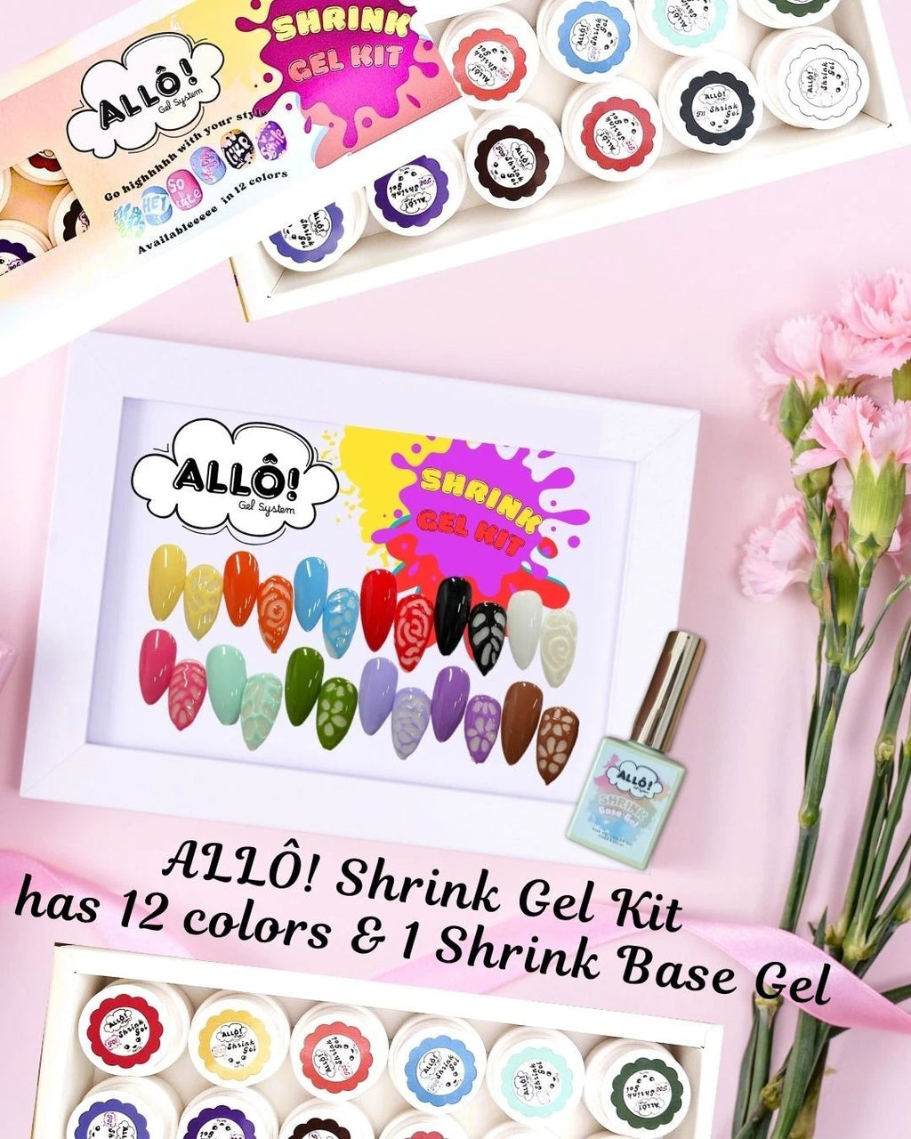 ALLÔ Shrink Gel Poke Gel Design - Available in 12 colors (HEMA-free & TPO-free)